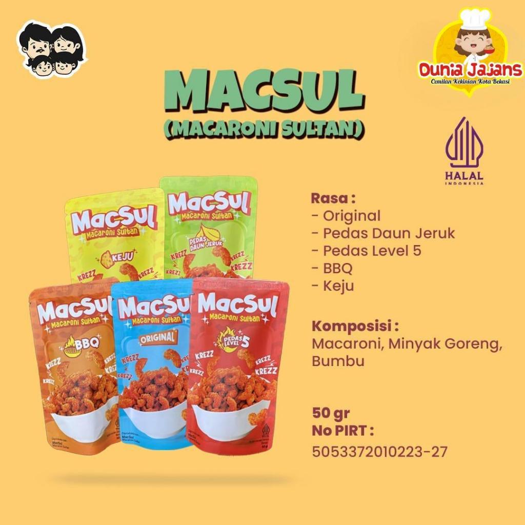 

CEKELIN | SNACK KEKINIAN | MASCUL | MACARONI SULTAN | 50 GR | RENYAH | VARIAN RASA