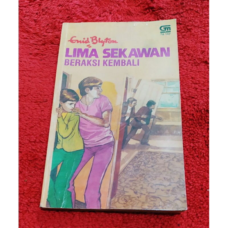 Novel Enid Blyton Lima Sekawan "Beraksi Kembali" ORI cover lama