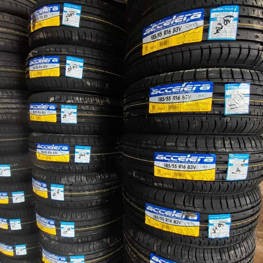 Ban Mobil R16 Ukuran 185 55 R16 Ban Tubles Merk Accelera PHI-R Standar Harian Jazz Yaris Mobilio Dal
