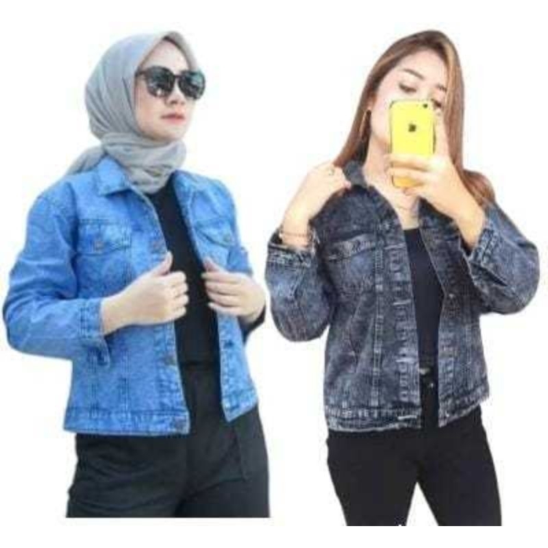 HOPEFULNESS - JAKET JEANS BIONDY WANITA - JAKET DENIM