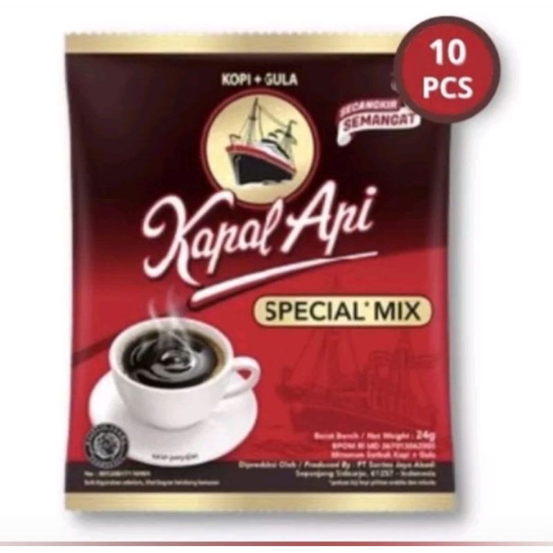 

kopi kapal api mix @ 1 renceng