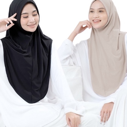 Free Ongkir Hijab Bergo Oval Jersey Pinguin NonPet Bergo Instan Jersey Pinguin Hijab Jersey Pinguin 