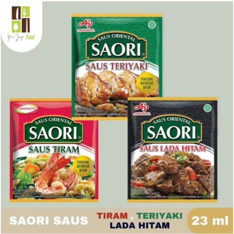 

SAORI SAUS TIRAM,TERIYAKI,LADA HITAM ECER 23ML