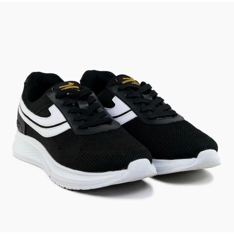 SEPATU SNEAKERS JOHNSON - BLACK WHITE