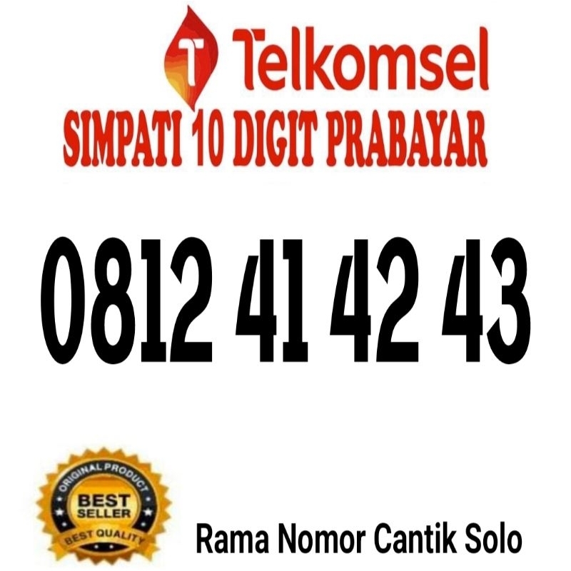 Nomor Cantik Telkomsel 10 Digit Prabayar Istimewa Nomor Cantik Simpati 4G / 5G