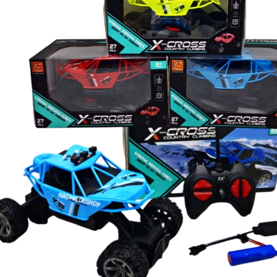 D2289 Remote Control Mobil Jip x cross country climbing Mainan Rc Off Road Jeep Ban Karet Mobilan Tr