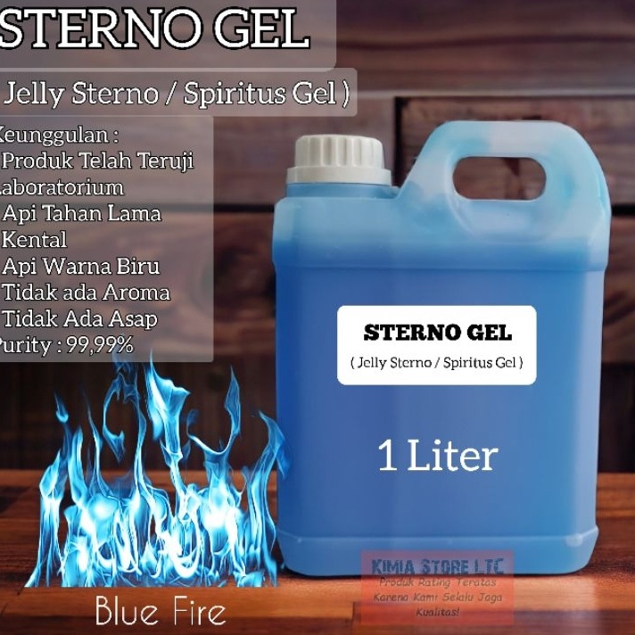 88 Sterno Gel 1 Liter  Isi Ulang Sterno Gel  Jelly Sterno  Spiritus Gel