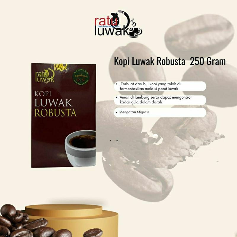 

Kopi Luwak Robusta 250g