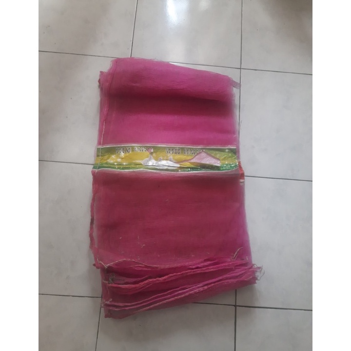 Selalu Baru Karung Bungkus Kelengkeng Brongsong Buah Jaring Bungkus Kelengkeng Isi 1pcs