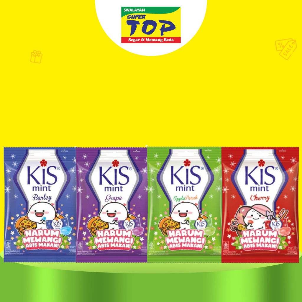 

~TOP~ PERMEN KISS MINT CHERRY / GRAPE / BARLEY / APPLE 125GR