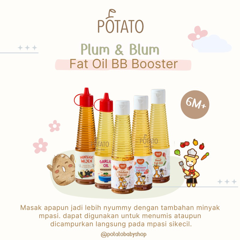 

Plum & Blum Chicken Fat Oil Beef Fat Oil Minyak Mpasi BB Booster - 140 ml