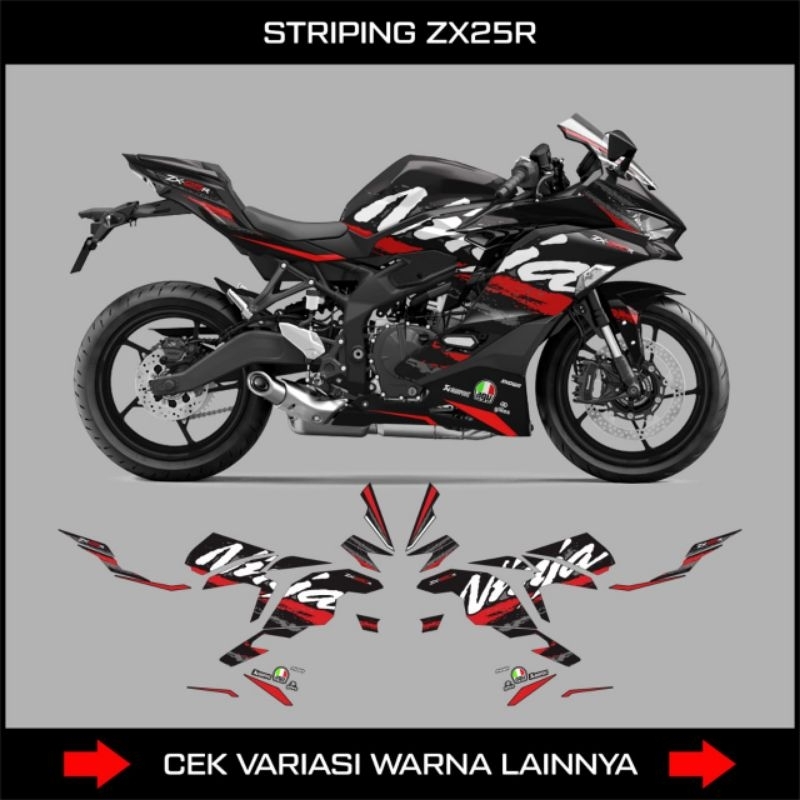 STRIPING NINJA ZX25R GRAPIS NINJA / DECAL STICKER VARIASI KAWASAKI NINJA ZX25R 250 CC