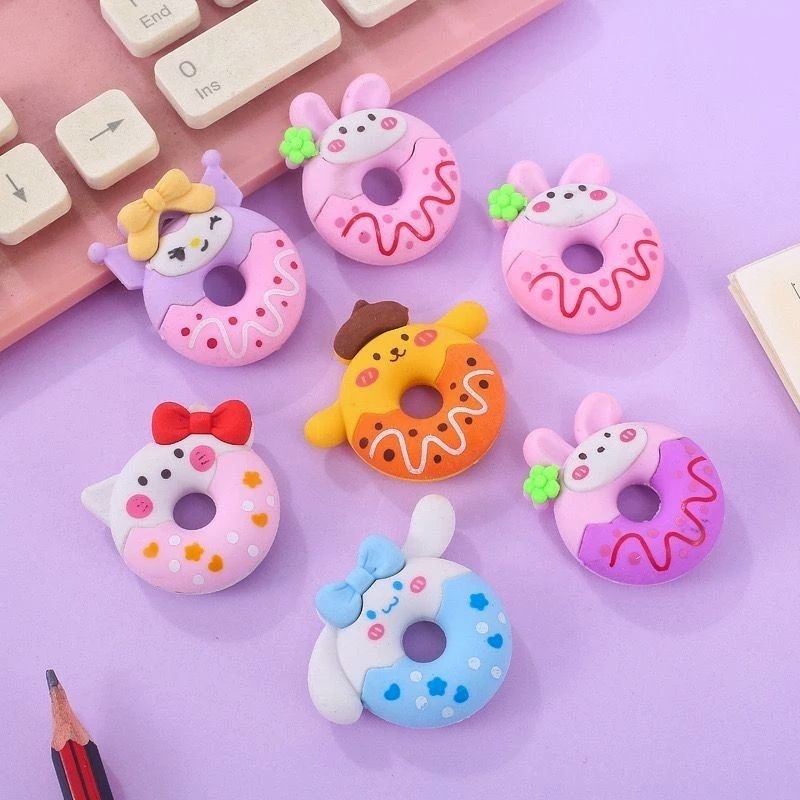 

V2_Stip Donat Sanrio/Penghapus donat karakter sanrio