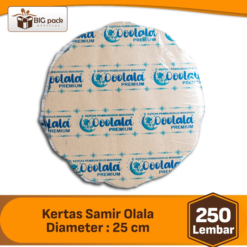 [250lbr] Kertas Nasi BUNGA / Kertas Samir Coklat / Alas Kertas untuk Piring Rotan - Tahan Air & Pana