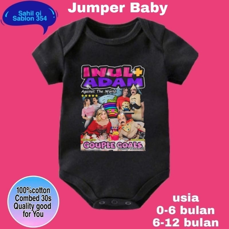 BAJU BAYI JUMPER BABY INUL ADAMS COUPLE GOAL BINTANG 5 | Jumper DANGDUT ADAM INUL KARAKTER ANAK JUMP