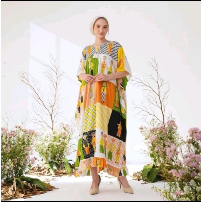 longdress Bu Tejo Semerbak Batik Original Rayon Premium