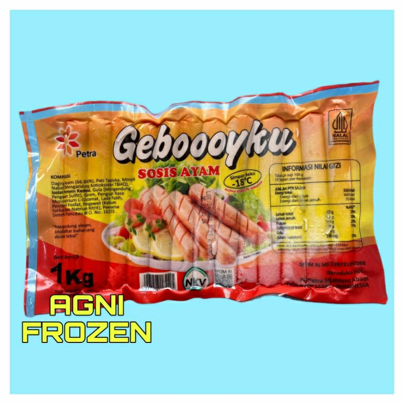 

Gebooyku Sosis Ayam Isi 40s 1Kg Enak Bergizi