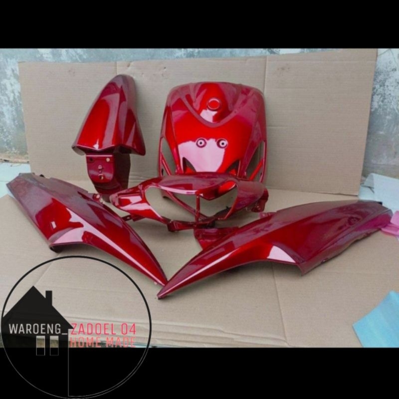 Full Body Halus Yamaha Mio Smile Merah Maroon