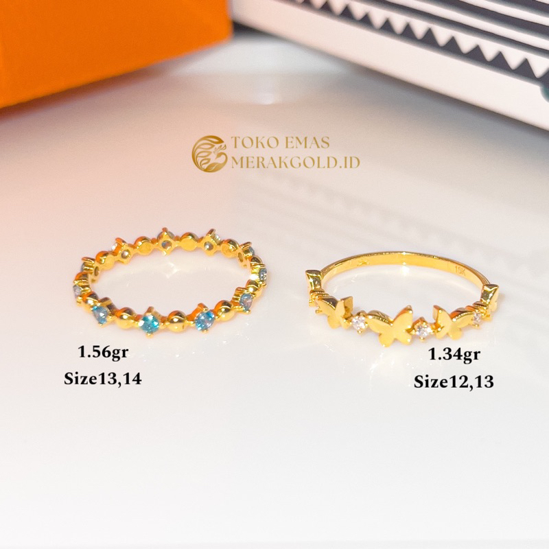 Cincin Emas Asli Listring Aurel Terbaru‼️Cincin Emas Kadar 700