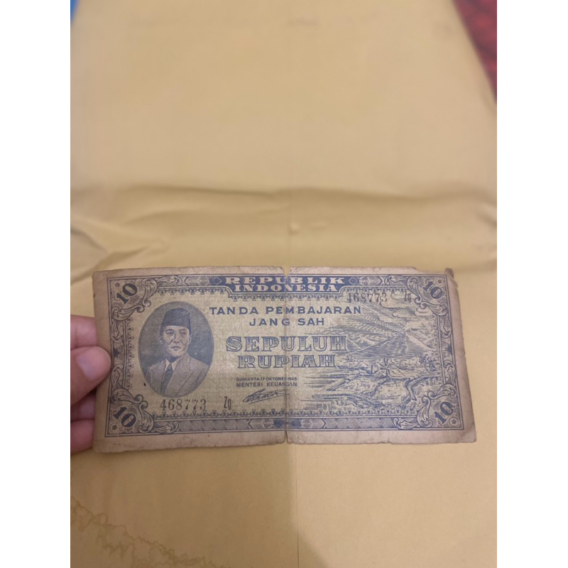 10 rupiah tahun 1945