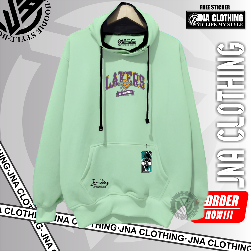 Jaket Sweater Hoodie Tebal Terbaru Pria Wanita Ori Distro JNA Hudie Sablon Premium Warna Best Seller