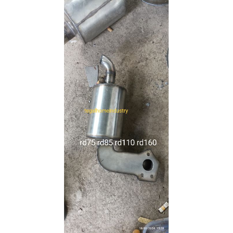 knalpot diesel kubota RD75, RD85, RD95 RD110 full stainless