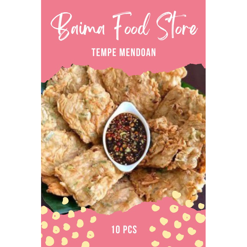 

Tempe Mendoan Isi 10 Pcs + Kecap Pedas