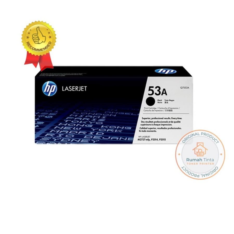 Hp Black Toner 53a (Q7553A)