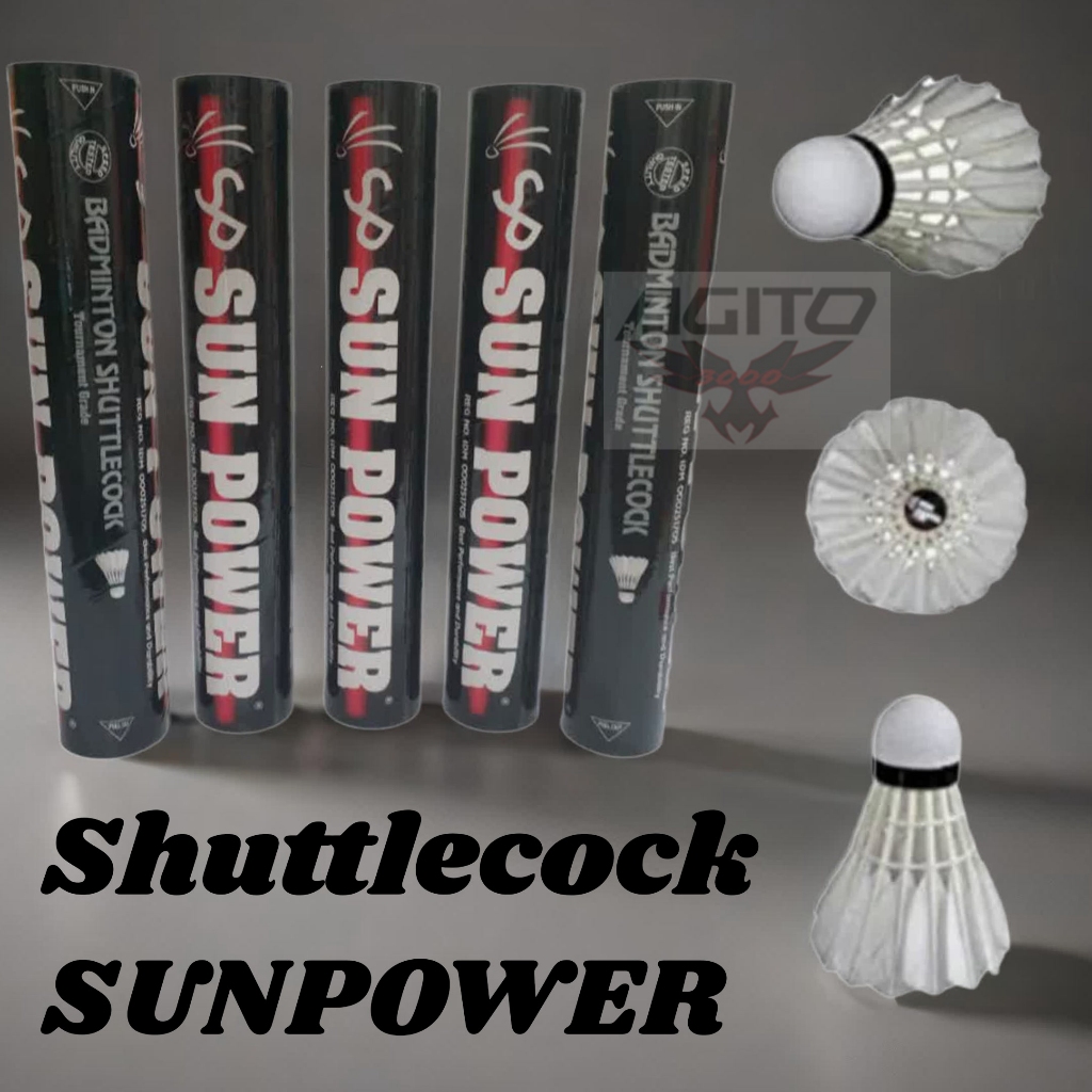 Shuttlecock atau Bola Badminton Sun Power