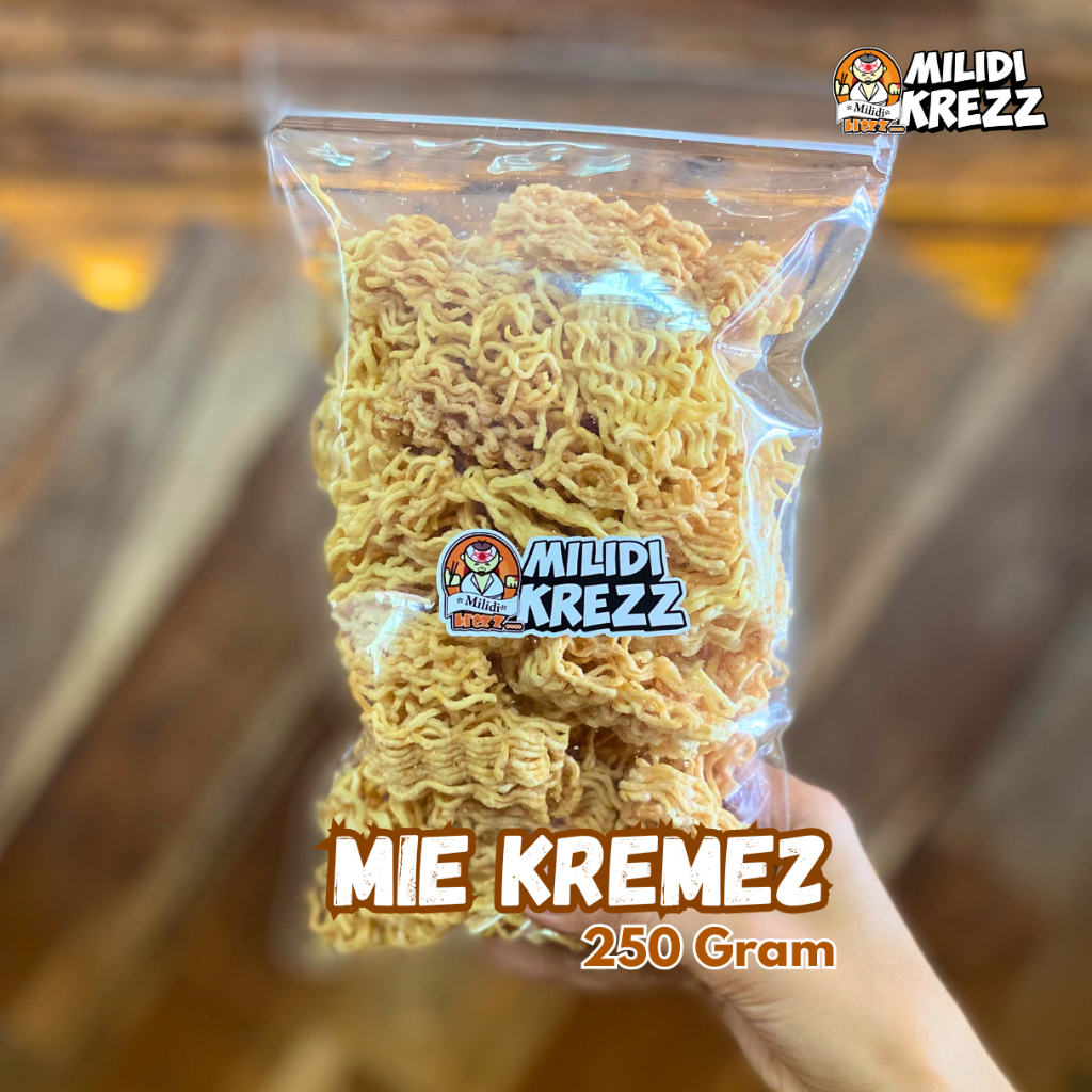 

Mie Kremes 250 gr Cemilan Pedas Snack Milidikrezz