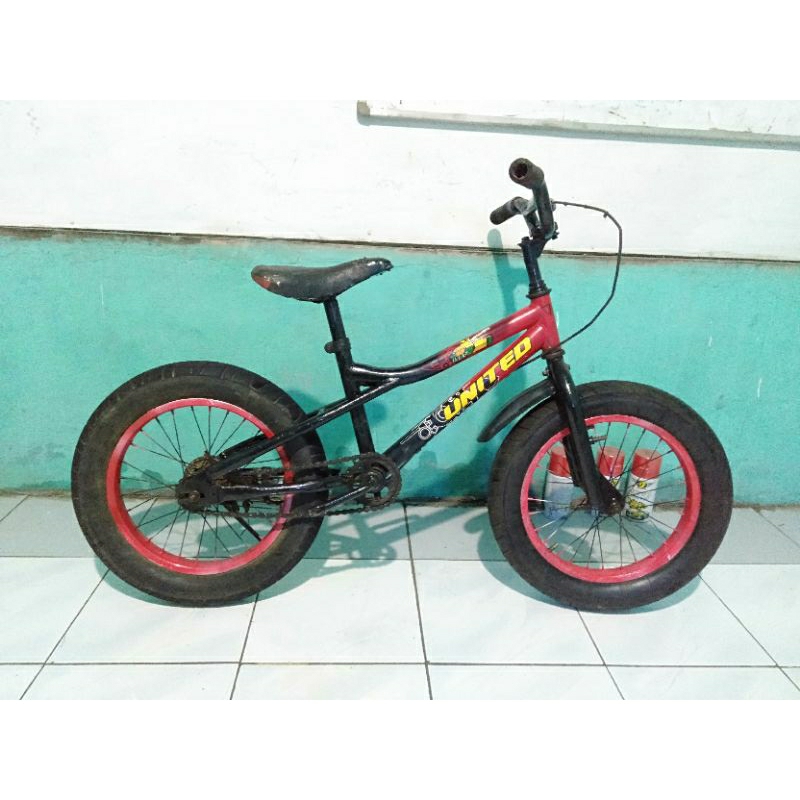 sepeda BMX anak seken ukuran 16 Ban jumbo  UNITED TERMURAHHHHHH