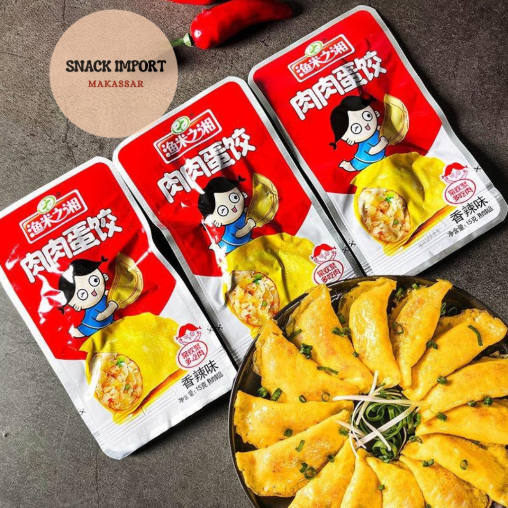 

Snack Halal Cemilan Siap Saji Pangsit Telur 14 gr Harpa per 1 BKS