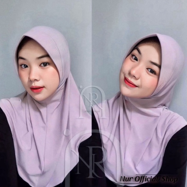 Bergo Instan Pet Hamidah Jersey Ukuran M