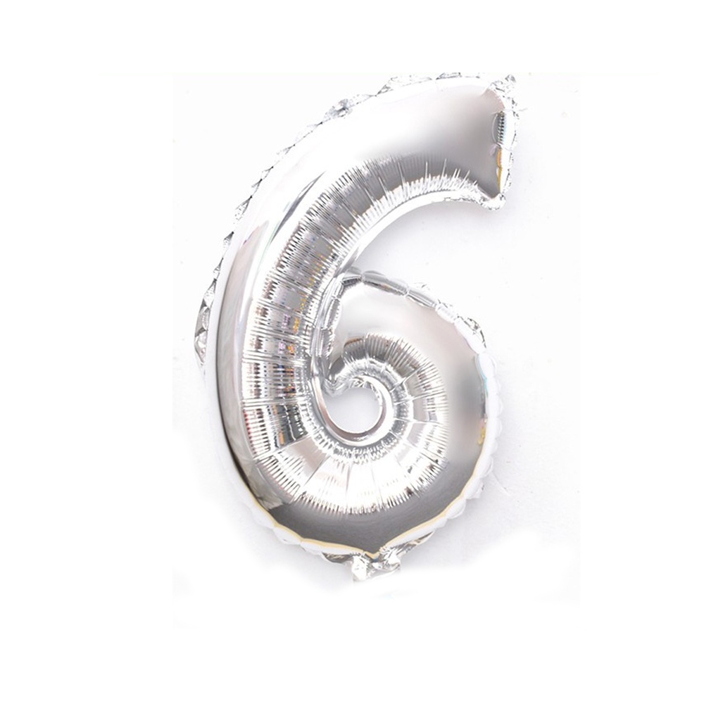 [TEST] BALON ANGKA WARNA SILVER ANGKA 6