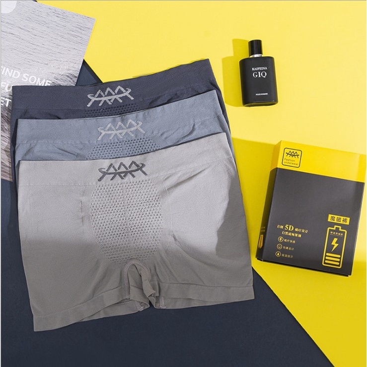 Celana Dalam Boxer 5D Kesehatan Pria / Celana Dalam Pria Katun Magnet Therapy Kesehatan | CD Underwe