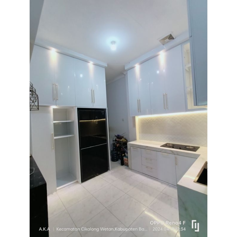 Promo kitchen set costum kitchen set aluminium kitchen set minimalis