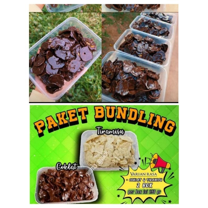 

keripik pisang coklat lumer