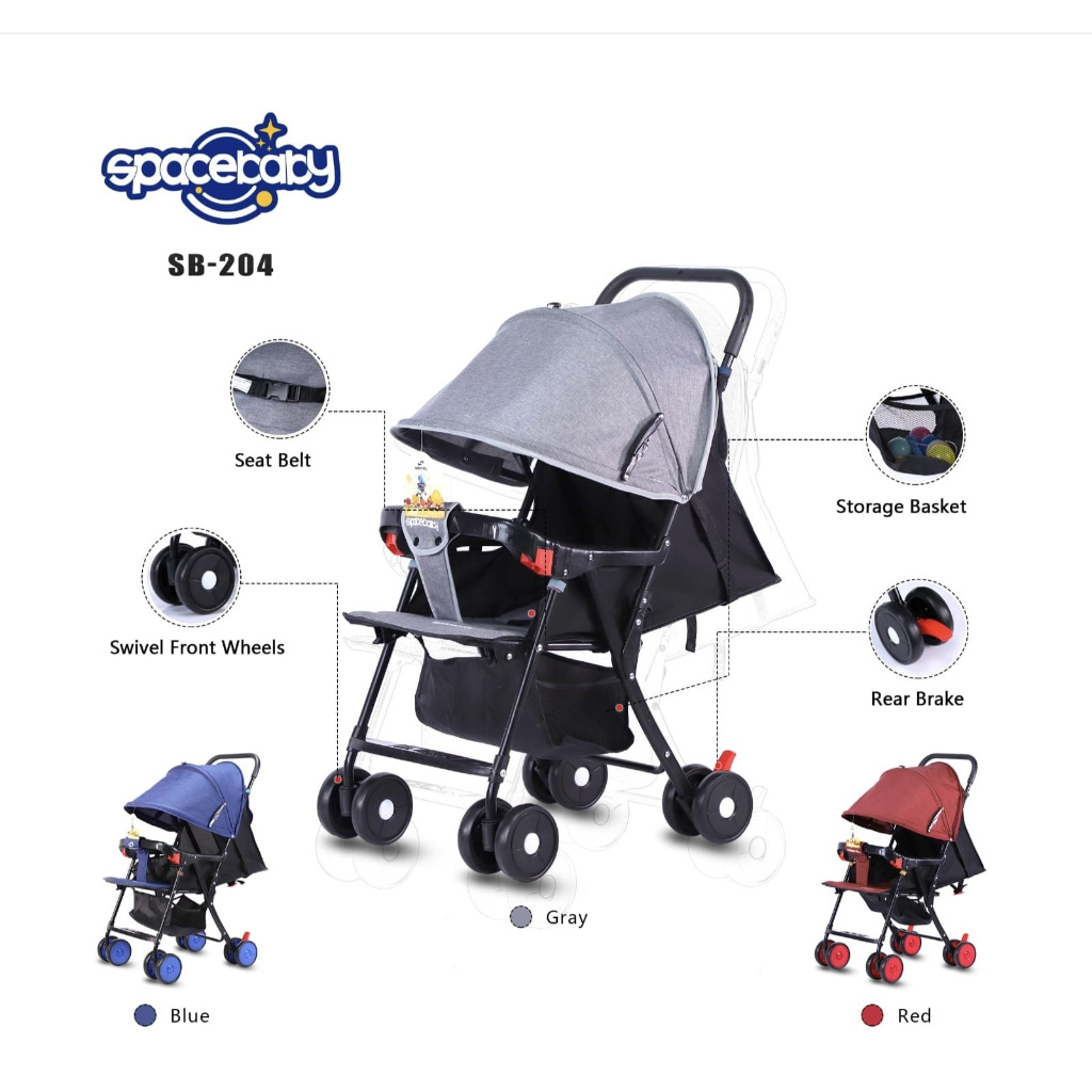STROLLER BAYI SPACEBABY KERETA DORONG SB204