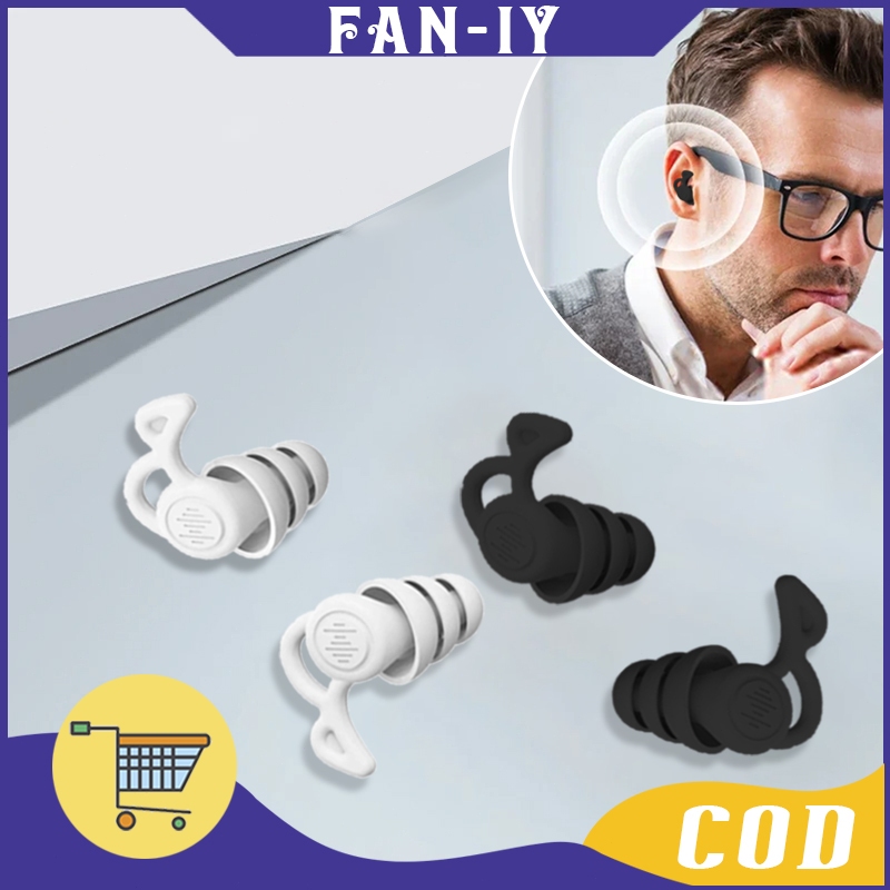 Earplug Kedap Suara Silicone Penutup Telinga Anti Bising Penutup Telinga Tidur