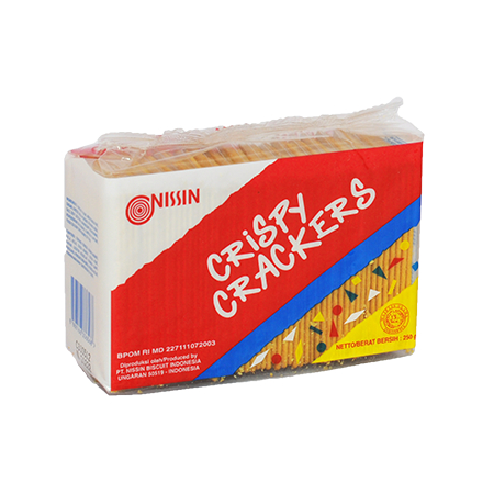 

Nissin Crispy Crackers - Biskuit Nissin Crackers 250 gr