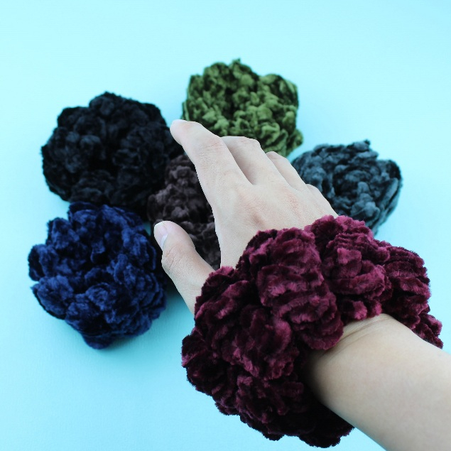 ikat rambut cepol bludru wanita dewasa