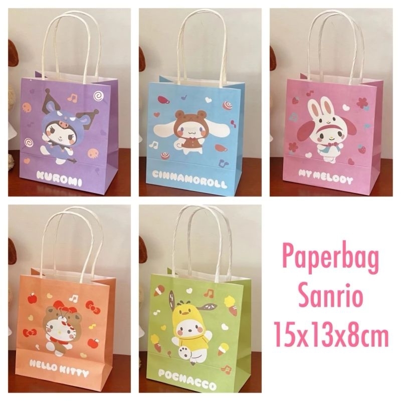 

1 PC Paper Bag Karakter Sanrio / Goodie Bag Kecil