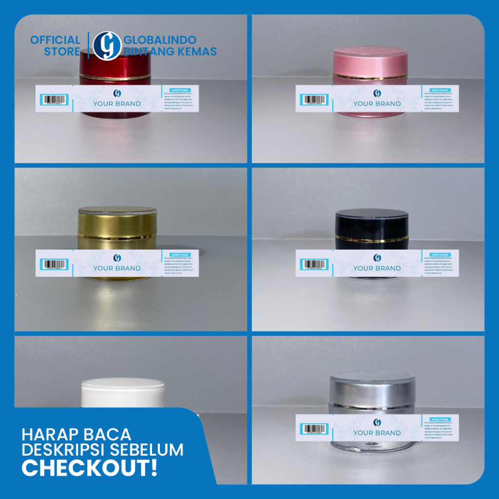 

Cetak Label Skincare | Stiker Pot Skincare | Pot Skincare