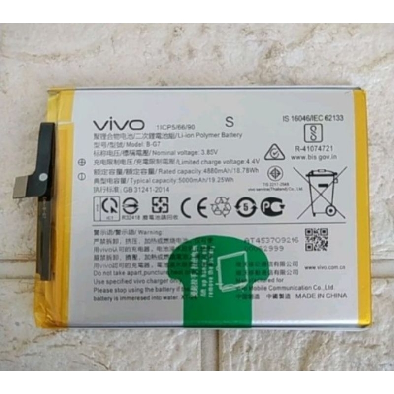 batre baterai battery B G7 Vivo y11 / Vivo y12 / Vivo y12i / Vivo y15 / Vivo y17 original