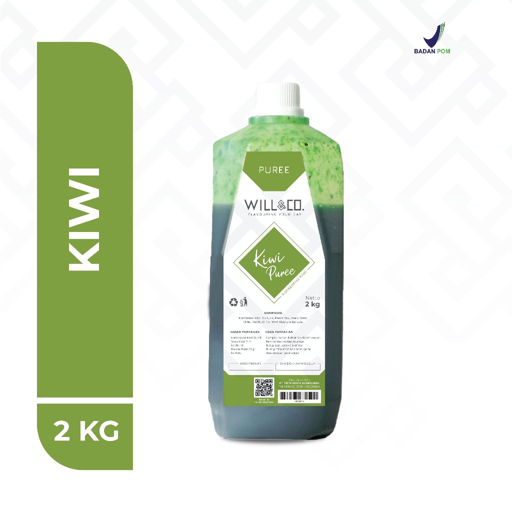 

Puree Kiwi Fruit Mix Smooties Will&Co 2L