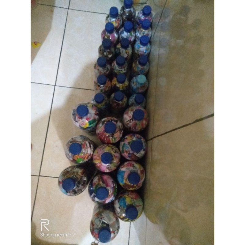 ecobrick botol Aqua 1500 ml