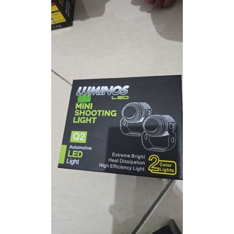 lampu tembak lampu depan lampu kabut  q2 luminos putih kuning strobo