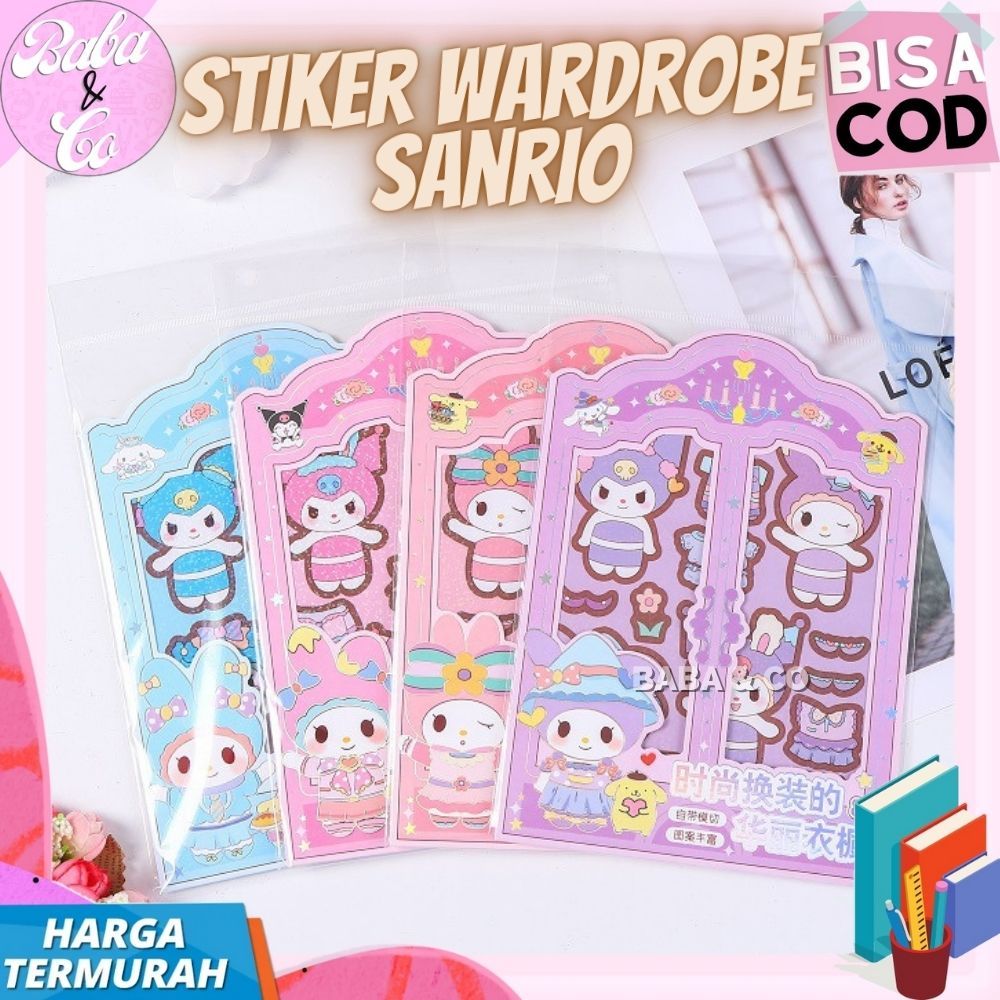 

STIKER WARDROBE SANRIO STICKER LABEL DIY SANRIO QUITE WARDROBE SANRIO QUIET BOOK SANRIO WARDROBE LUCU UNIK