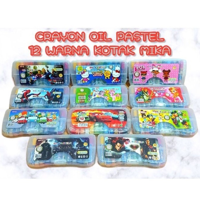 

Crayon 12 warna / Oil Pastel / Krayon Besar