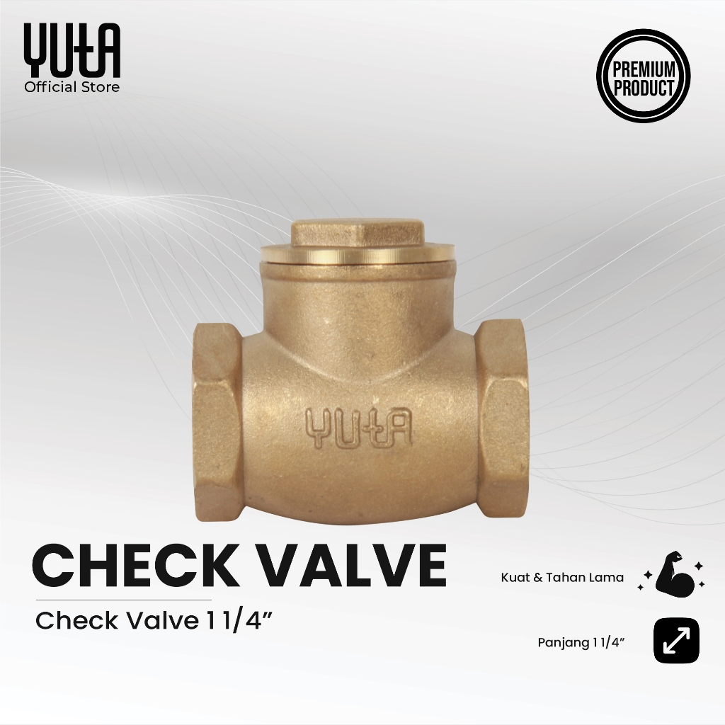 YUTA Stop Kran / Check Valve 125 Psi 1 1/4 Inch